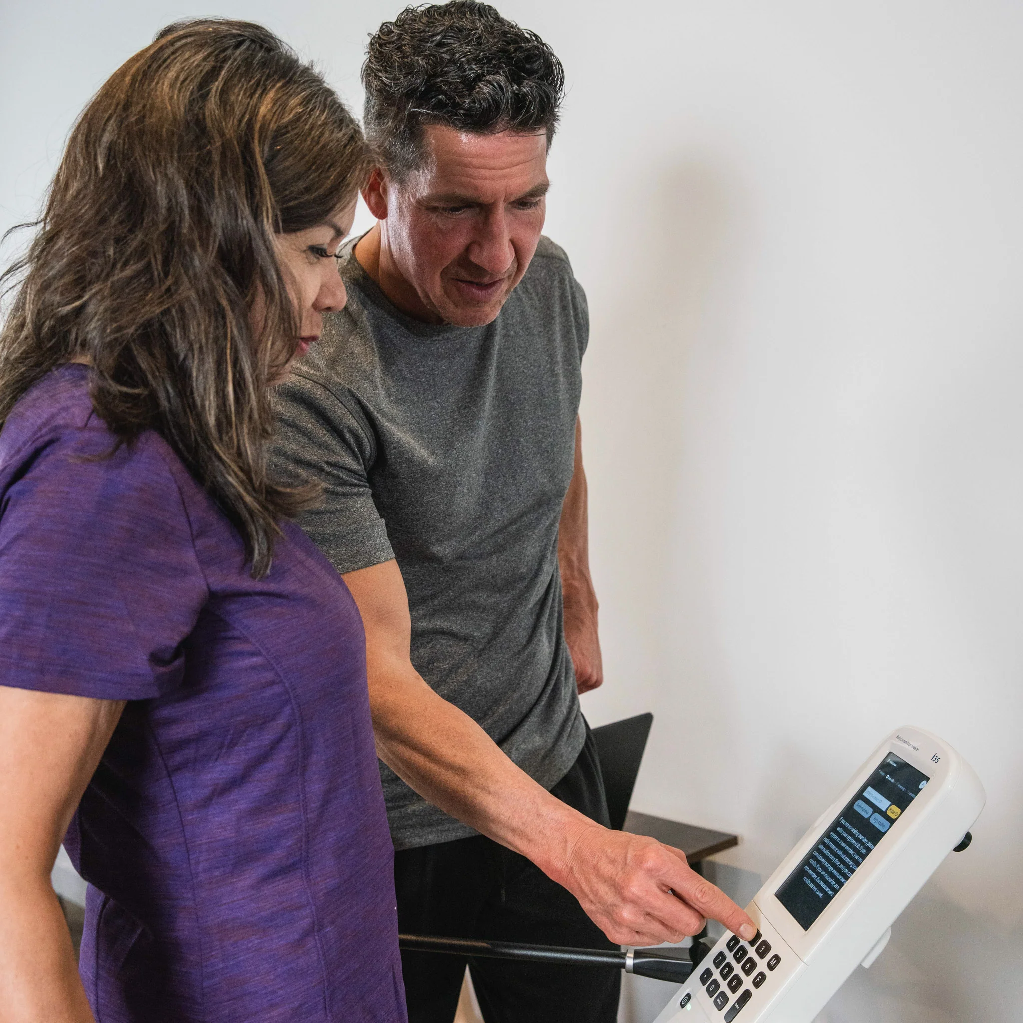 Analyseur de composition corporelle i35 en utilisation fitness